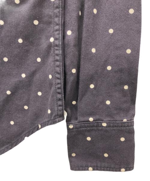 Saint Laurent Paris（サンローランパリ）Saint Laurent Paris (サンローランパリ) ドットウエスタンシャツ ネイビー サイズ:XSの古着・服飾アイテム
