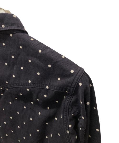 Saint Laurent Paris（サンローランパリ）Saint Laurent Paris (サンローランパリ) ドットウエスタンシャツ ネイビー サイズ:XSの古着・服飾アイテム