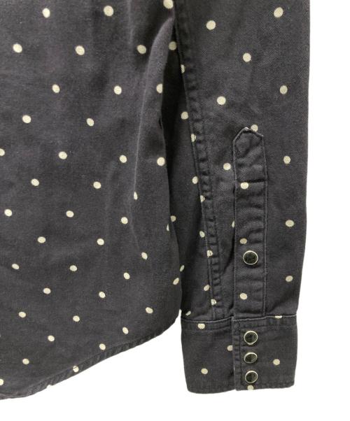 Saint Laurent Paris（サンローランパリ）Saint Laurent Paris (サンローランパリ) ドットウエスタンシャツ ネイビー サイズ:XSの古着・服飾アイテム