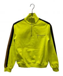 TORY BURCH（トリーバーチ）の古着「Knit Quarter Zip Sweater」｜イエロー