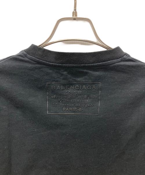 BALENCIAGA（バレンシアガ）BALENCIAGA (バレンシアガ) バックロゴTシャツ ブラック サイズ:Mの古着・服飾アイテム