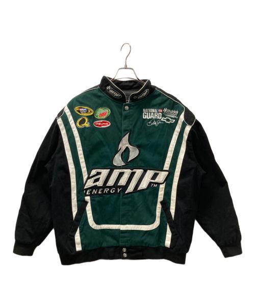 CHASE authentics（チェイスオーセンティック）Chase Authentics (チェイスオーセンティック) レーシングジャケット ブラック×グリーン サイズ:XLの古着・服飾アイテム