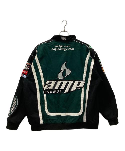 CHASE authentics（チェイスオーセンティック）Chase Authentics (チェイスオーセンティック) レーシングジャケット ブラック×グリーン サイズ:XLの古着・服飾アイテム