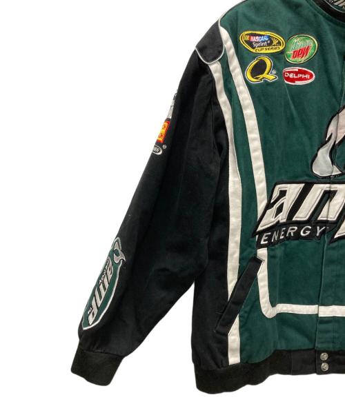 CHASE authentics（チェイスオーセンティック）Chase Authentics (チェイスオーセンティック) レーシングジャケット ブラック×グリーン サイズ:XLの古着・服飾アイテム