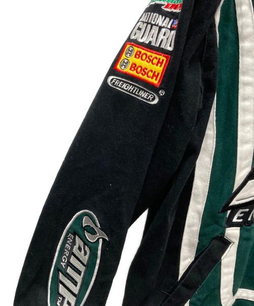 CHASE authentics（チェイスオーセンティック）Chase Authentics (チェイスオーセンティック) レーシングジャケット ブラック×グリーン サイズ:XLの古着・服飾アイテム