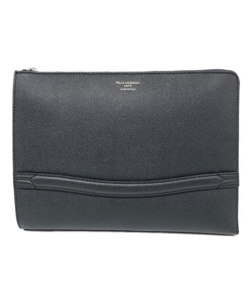 PELLE MORBIDA（ペッレモルビダ）PELLE MORBIDA (ペッレモルビダ) deck/9/クラッチバッグ/セカンドバッグ ブラックの古着・服飾アイテム