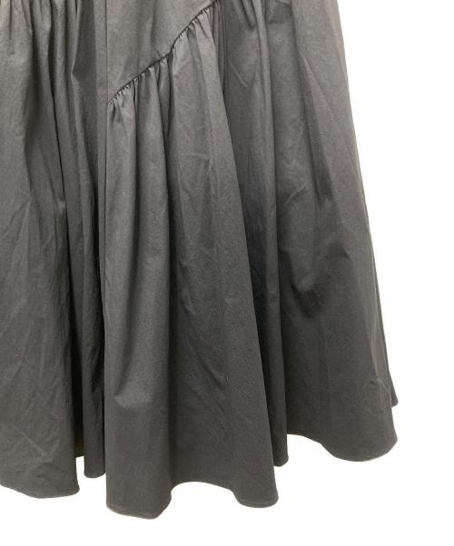 allureville（アルアバイル）allureville (アルアバイル) バイヤス切替ギャザースカート ブラック サイズ:Sの古着・服飾アイテム