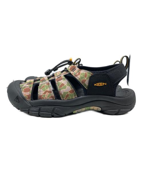 KEEN（キーン）KEEN (キーン) NEWPORT RETRO ブラック×グリーン サイズ:27cmの古着・服飾アイテム