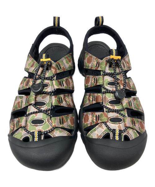 KEEN（キーン）KEEN (キーン) NEWPORT RETRO ブラック×グリーン サイズ:27cmの古着・服飾アイテム