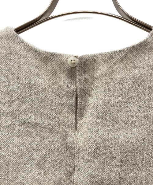 中川政七商店（ナカガワマサシチショウテン）中川政七商店 (ナカガワマサシチショウテン) 麻とウールツイード かぶりベスト グレー サイズ:不明の古着・服飾アイテム