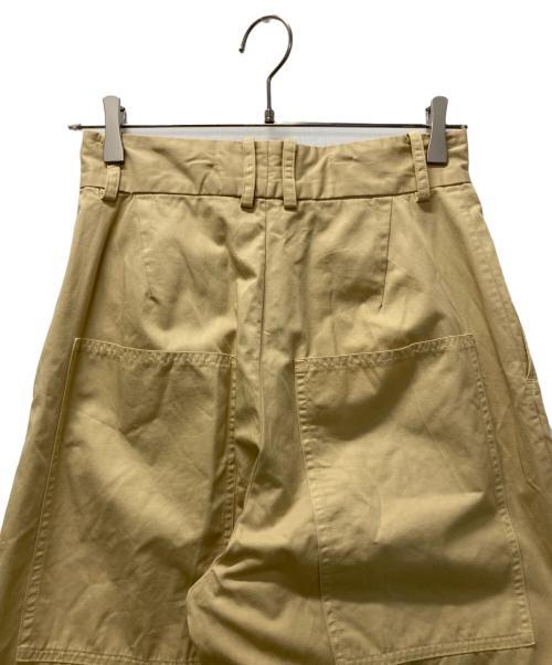 BRILL（ブリル）BRILL (ブリル) コットンタックワイドパンツ イエロー サイズ:36の古着・服飾アイテム