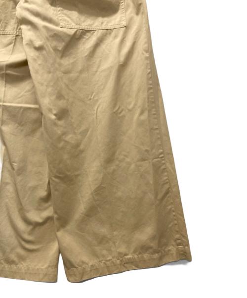 BRILL（ブリル）BRILL (ブリル) コットンタックワイドパンツ イエロー サイズ:36の古着・服飾アイテム