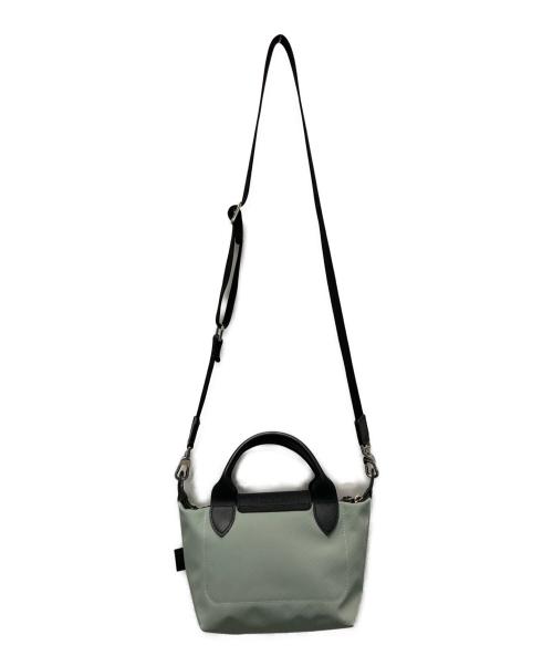 LONGCHAMP（ロンシャン）LONGCHAMP (ロンシャン) ル プリアージュ エナジー XS トップハンドルバッグ 黄緑×ブラックの古着・服飾アイテム
