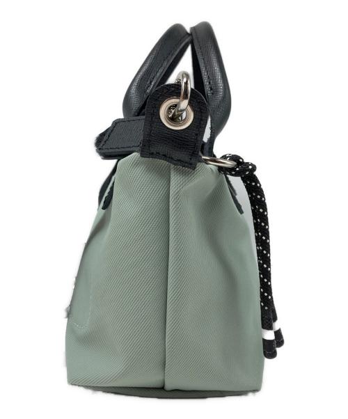 LONGCHAMP（ロンシャン）LONGCHAMP (ロンシャン) ル プリアージュ エナジー XS トップハンドルバッグ 黄緑×ブラックの古着・服飾アイテム