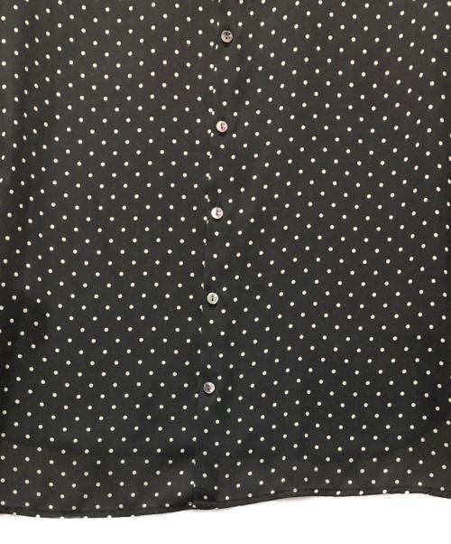 BEARDSLEY（ビアズリー）BEARDSLEY (ビアズリー) ドットハイネックブラウス ブラック サイズ:FREEの古着・服飾アイテム
