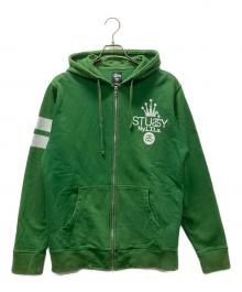 stussy（ステューシー）の古着「ジップパーカー」｜グリーン