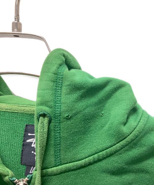 stussy（ステューシー）stussy (ステューシー) ジップパーカー グリーン サイズ:Lの古着・服飾アイテム