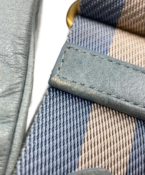 BALLY（バリー）BALLY (バリー) レザーショルダーバッグ ブルーの古着・服飾アイテム
