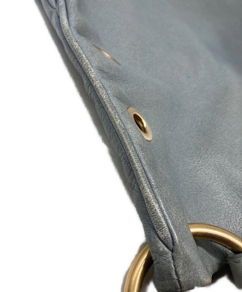 BALLY（バリー）BALLY (バリー) レザーショルダーバッグ ブルーの古着・服飾アイテム