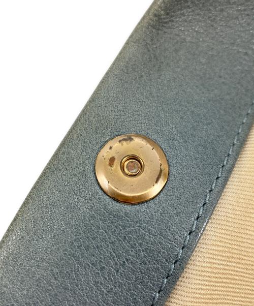 BALLY（バリー）BALLY (バリー) レザーショルダーバッグ ブルーの古着・服飾アイテム
