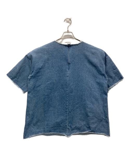 POPPY（ポピー）POPPY (ポピー) MANY RIBBON DENIM TOPS インディゴ サイズ:Freeの古着・服飾アイテム