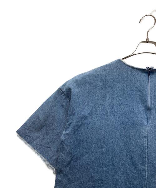 POPPY（ポピー）POPPY (ポピー) MANY RIBBON DENIM TOPS インディゴ サイズ:Freeの古着・服飾アイテム