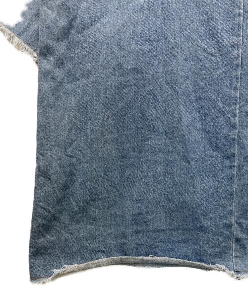 POPPY（ポピー）POPPY (ポピー) MANY RIBBON DENIM TOPS インディゴ サイズ:Freeの古着・服飾アイテム