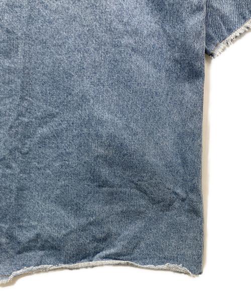 POPPY（ポピー）POPPY (ポピー) MANY RIBBON DENIM TOPS インディゴ サイズ:Freeの古着・服飾アイテム