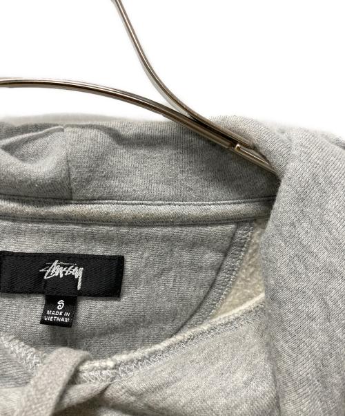 stussy（ステューシー）stussy (ステューシー) 刺繍ロゴパーカー グレー サイズ:Sの古着・服飾アイテム
