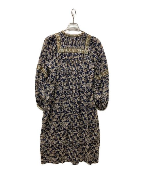 ISABEL MARANT ETOILE（イザベルマランエトワール）ISABEL MARANT ETOILE (イザベルマランエトワール) VIRGINIEL コットンフラワープリントワンピース ネイビー サイズ:36の古着・服飾アイテム