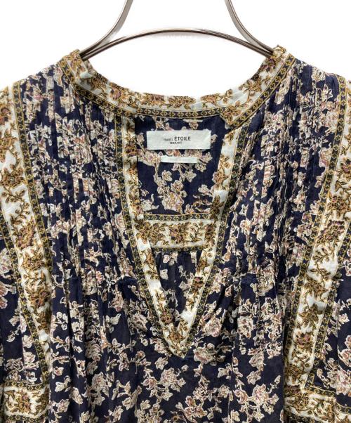 ISABEL MARANT ETOILE（イザベルマランエトワール）ISABEL MARANT ETOILE (イザベルマランエトワール) VIRGINIEL コットンフラワープリントワンピース ネイビー サイズ:36の古着・服飾アイテム