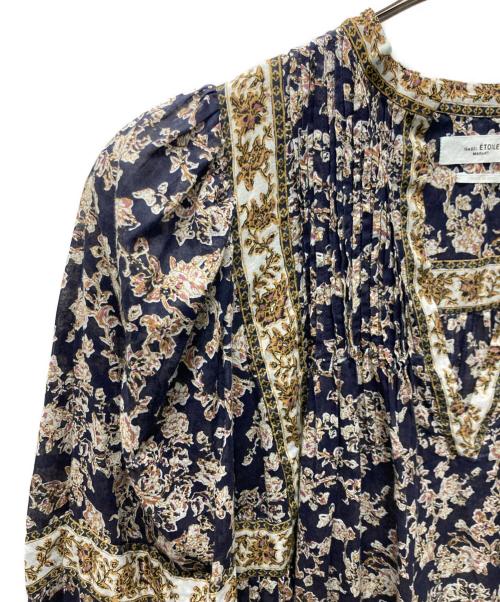 ISABEL MARANT ETOILE（イザベルマランエトワール）ISABEL MARANT ETOILE (イザベルマランエトワール) VIRGINIEL コットンフラワープリントワンピース ネイビー サイズ:36の古着・服飾アイテム