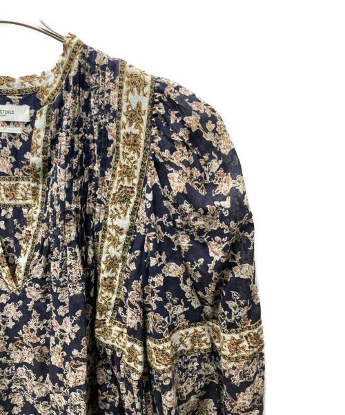 ISABEL MARANT ETOILE（イザベルマランエトワール）ISABEL MARANT ETOILE (イザベルマランエトワール) VIRGINIEL コットンフラワープリントワンピース ネイビー サイズ:36の古着・服飾アイテム