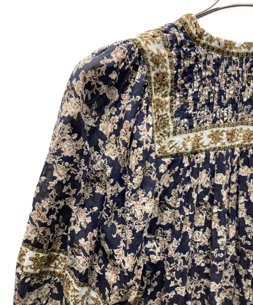 ISABEL MARANT ETOILE（イザベルマランエトワール）ISABEL MARANT ETOILE (イザベルマランエトワール) VIRGINIEL コットンフラワープリントワンピース ネイビー サイズ:36の古着・服飾アイテム