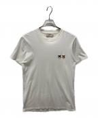 maison kitsuneメゾンキツネ）の古着「DOUBLE FOX HEAD PATCH Tシャツ」｜ホワイト