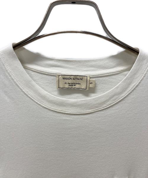 maison kitsune（メゾンキツネ）MAISON KITSUNE (メゾンキツネ) DOUBLE FOX HEAD PATCH Tシャツ ホワイト サイズ:Sの古着・服飾アイテム