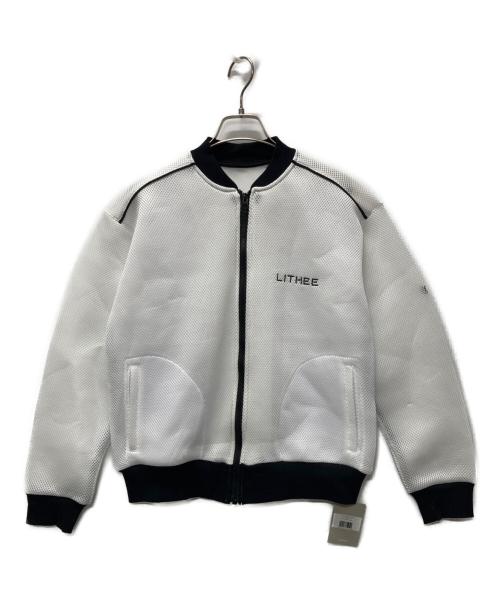 LITHEE（リジー）LITHEE (リジー) ボンディングメッシュブルゾン ホワイト サイズ:F 未使用品の古着・服飾アイテム