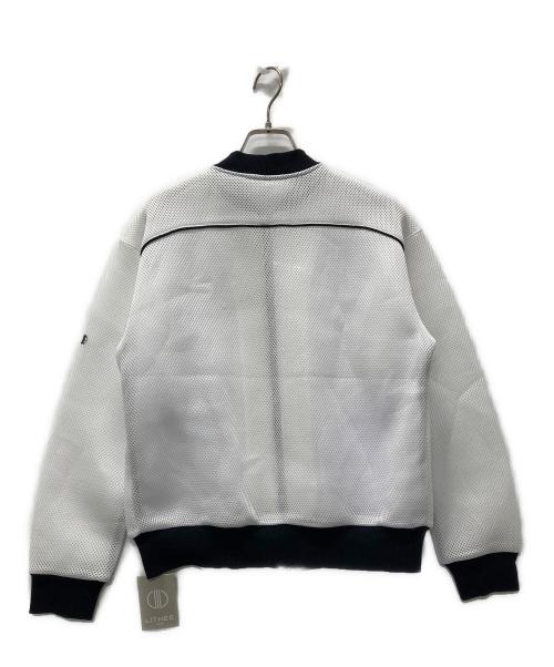 LITHEE（リジー）LITHEE (リジー) ボンディングメッシュブルゾン ホワイト サイズ:F 未使用品の古着・服飾アイテム