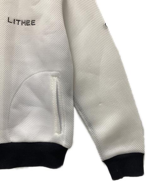 LITHEE（リジー）LITHEE (リジー) ボンディングメッシュブルゾン ホワイト サイズ:F 未使用品の古着・服飾アイテム