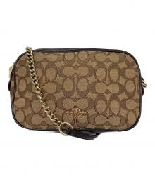 COACH（コーチ）の古着「シグネチャー ショルダーバッグ」｜ベージュ