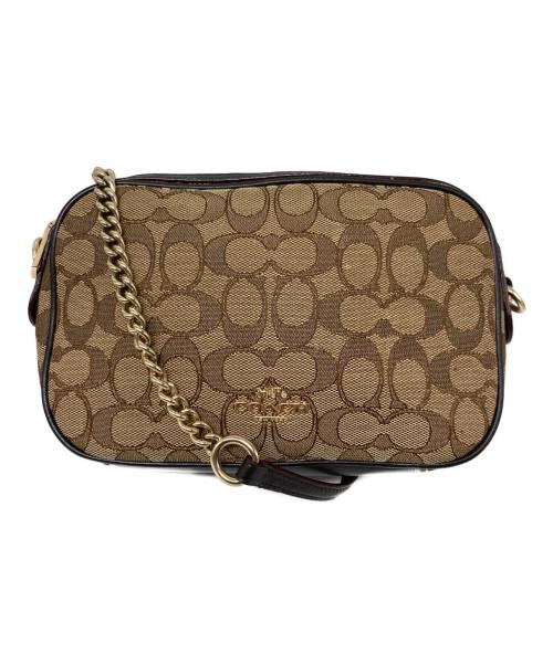 COACH（コーチ）COACH (コーチ) シグネチャー ショルダーバッグ ベージュの古着・服飾アイテム