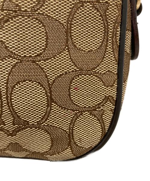 COACH（コーチ）COACH (コーチ) シグネチャー ショルダーバッグ ベージュの古着・服飾アイテム