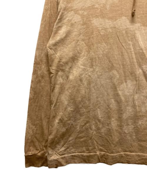 1017 ALYX 9SM（テンセブンティーン アリクス ナインエスエム）1017 ALYX 9SM (テンセブンティーン アリクス ナインエスエム) CAMO HOODED LS TEE/バックロゴプリントパーカー ベージュ サイズ:Mの古着・服飾アイテム