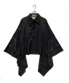 中古・古着通販】sacai (サカイ) 袖ジップ半袖シャツ ホワイト サイズ