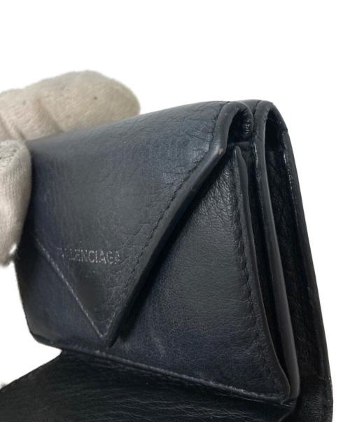 BALENCIAGA（バレンシアガ）BALENCIAGA (バレンシアガ) ペーパーミニウォレット ブラックの古着・服飾アイテム