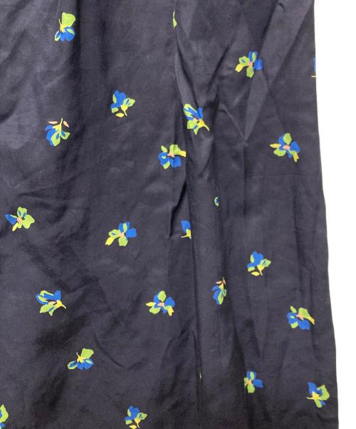 LE GLAZIK（ル グラジック）LE GLAZIK (ル グラジック) プリント キャミソールワンピース ネイビー サイズ:36の古着・服飾アイテム