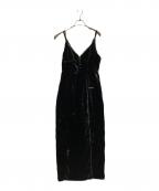 PRANK PROJECTプランクプロジェクト）の古着「2-Way Velour Camisole Dress」｜ブラック