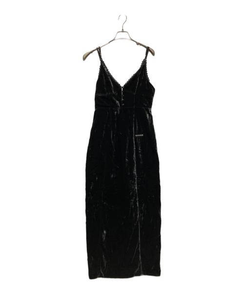 PRANK PROJECT（プランクプロジェクト）PRANK PROJECT (プランクプロジェクト) 2-Way Velour Camisole Dress ブラック サイズ:FREEの古着・服飾アイテム