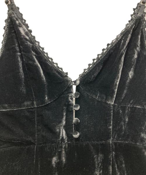 PRANK PROJECT（プランクプロジェクト）PRANK PROJECT (プランクプロジェクト) 2-Way Velour Camisole Dress ブラック サイズ:FREEの古着・服飾アイテム