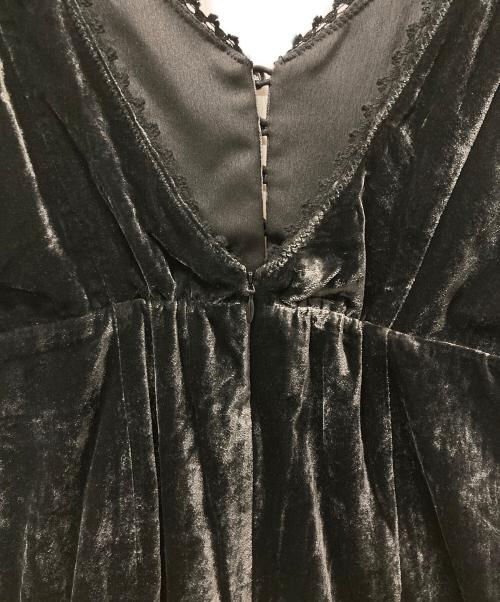 PRANK PROJECT（プランクプロジェクト）PRANK PROJECT (プランクプロジェクト) 2-Way Velour Camisole Dress ブラック サイズ:FREEの古着・服飾アイテム